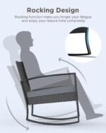 The weather-resistant patio furniture set made of durable PE rattan and steel, perfect for all outdoor environments.