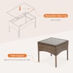 The Sweetcrispy patio furniture set with simple assembly steps, ready for your outdoor space in minutes.